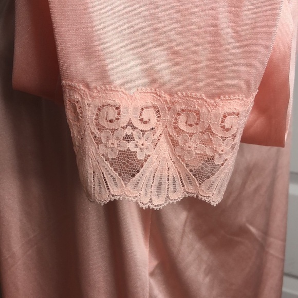 Vintage Vanity Fair Long Night Gown Dressing Gown S Grandma Core - Picture 4 of 7